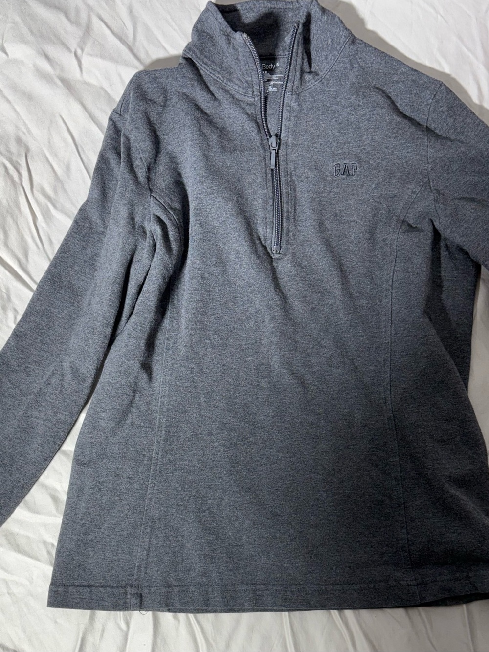 GAP Men's Quarter-Zip Pullover - Charcoal